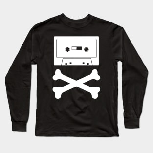 audio cassette tape, Crossbones Long Sleeve T-Shirt